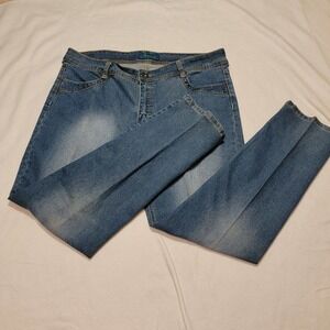 JEANEROSITY Blue Denim Tummy Slimmer Jeans Womens 18W